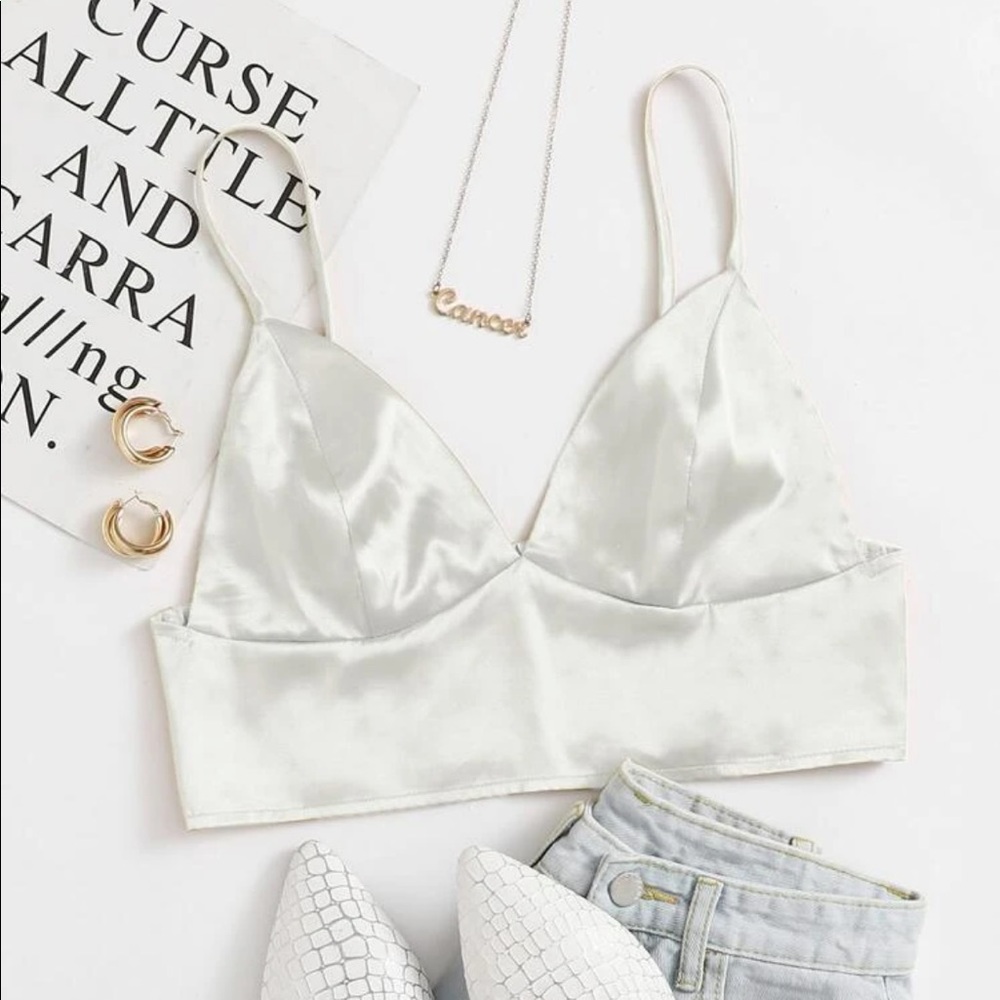 Satin crop top